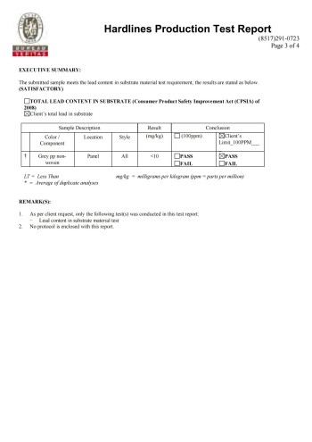 Lead Content_SGS Test report