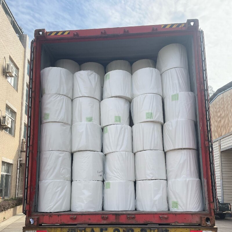 70gsm 42cm width  White Polypropylene Spunbond Non woven Fabric Rolls For Furniture